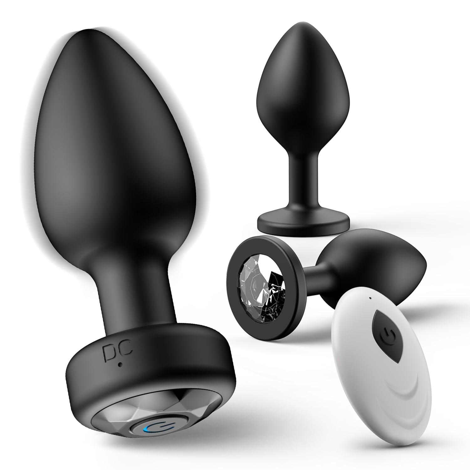 Anal Plug Sex Toys Vibrator Silicone Butt Plugs Training Kit with Remote Control 10 Vibration Modes Prostate Massager