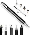 Stylus Pen for iPad - Penyeah [4-in-1] High Sensitivity and Precision Touch Screen Stylus Disc Tip,Black Rubber Tip & Mesh Fiber Tip Universal for All Capacitive Touch Screen Device - Light Blue