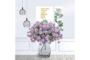 Vivid and Lifelike 3 Pieces Silk Lilacs Artificial Flowers Arrangements