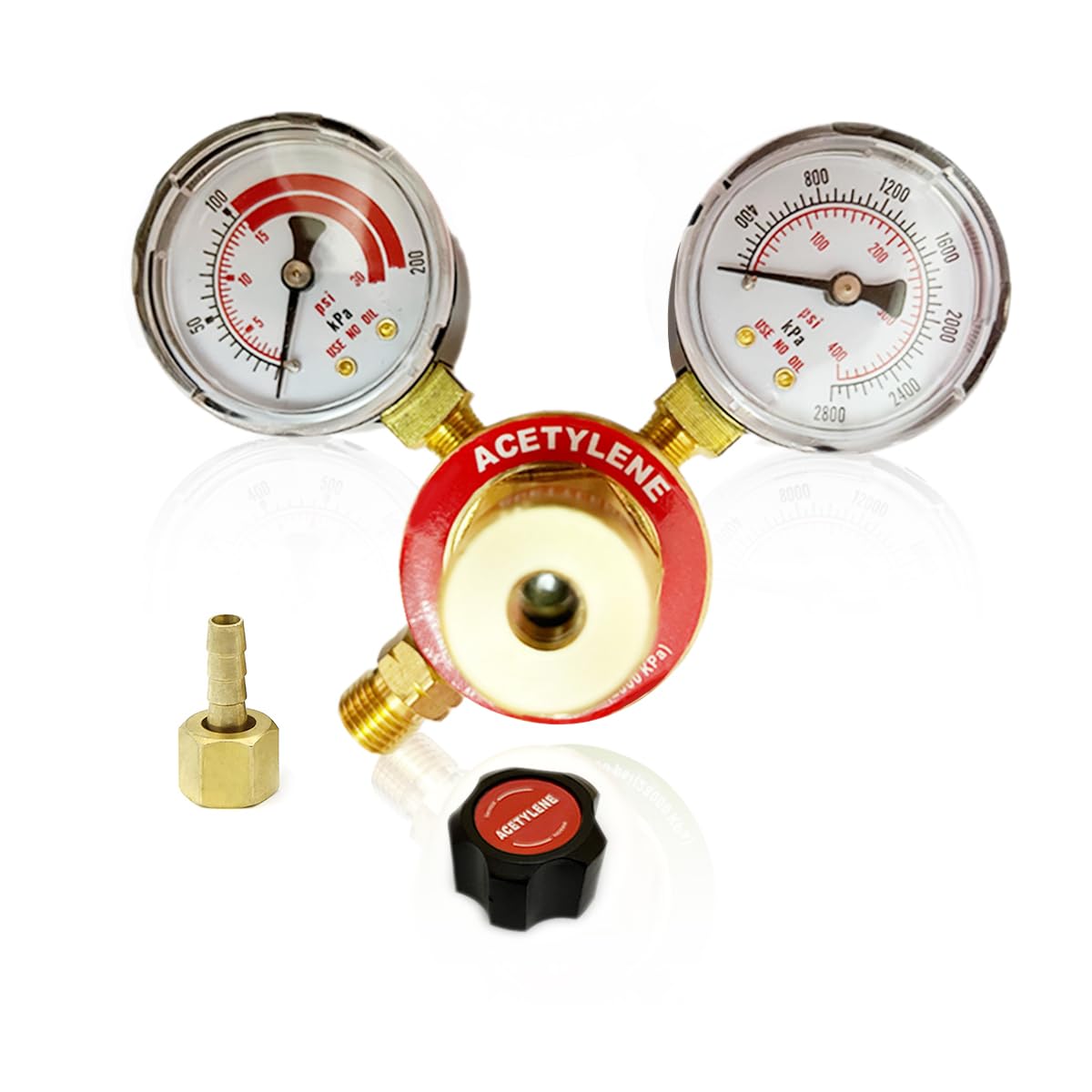 Dual Welding Gas Regulators - Oxygen & Acetylene Combo -6 Dual Welding Gas Regulators - Oxygen & Acetylene Combo -6