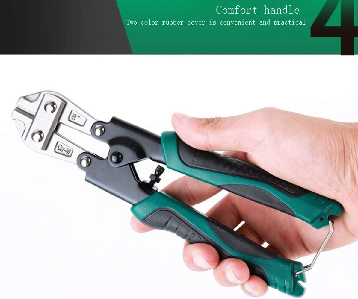 8 inch Mini Wire Cutter – Wire Cutter for Chain/Mesh/Threaded Rod/Heavy Gauge Wire by NIDAYE