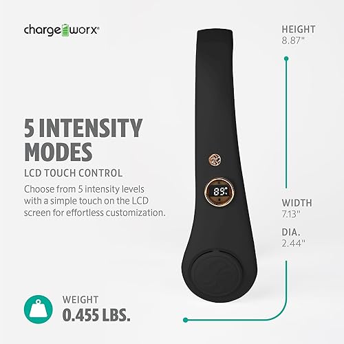 Miniatura 4 de CHARGEWORX Ventilador de cuello portátil y portátil, silencioso ventilador sin aspas recargable por USB para viajes, campamento y más, batería