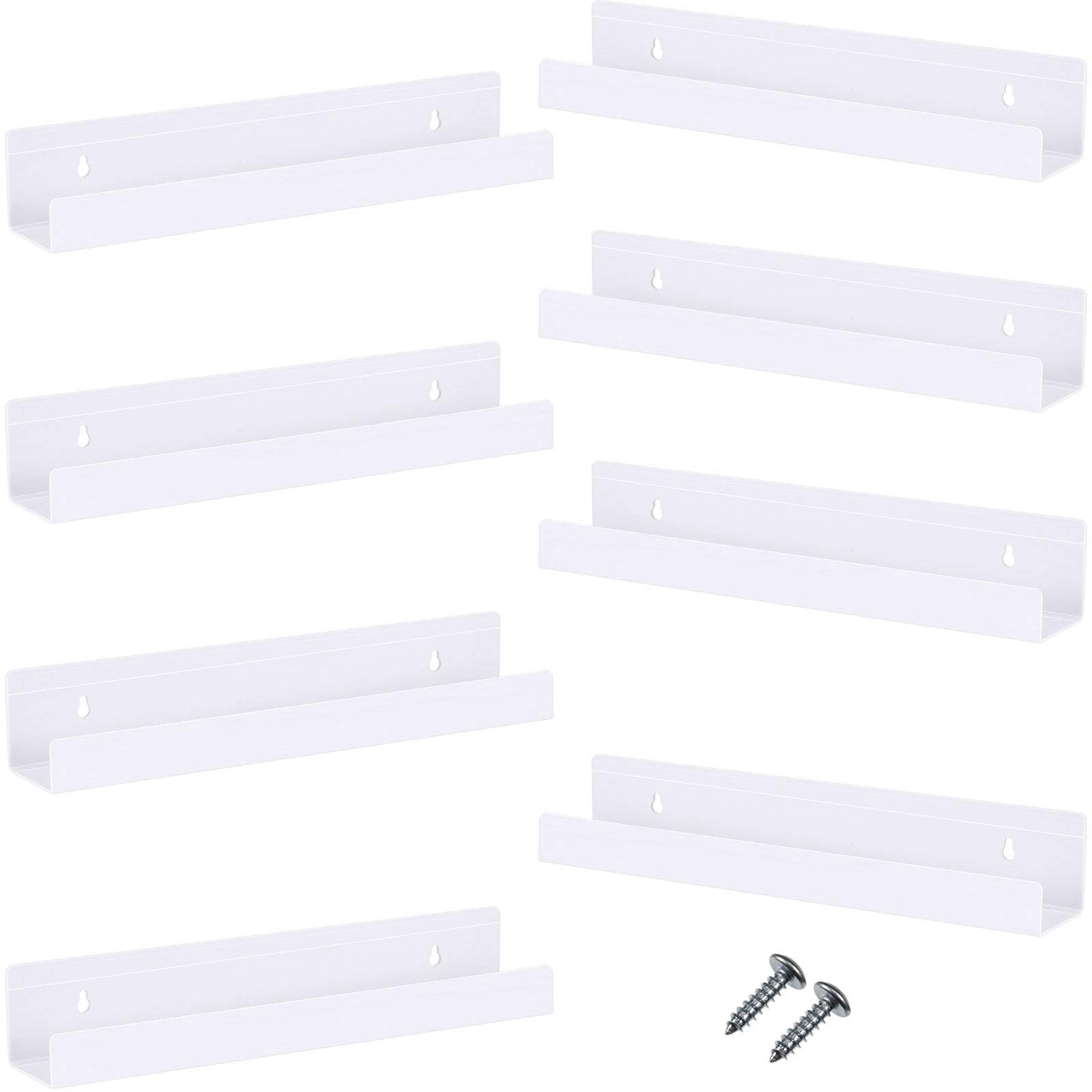 Étagère flottante acrylique de rangement mural blanc 35cm cuisine