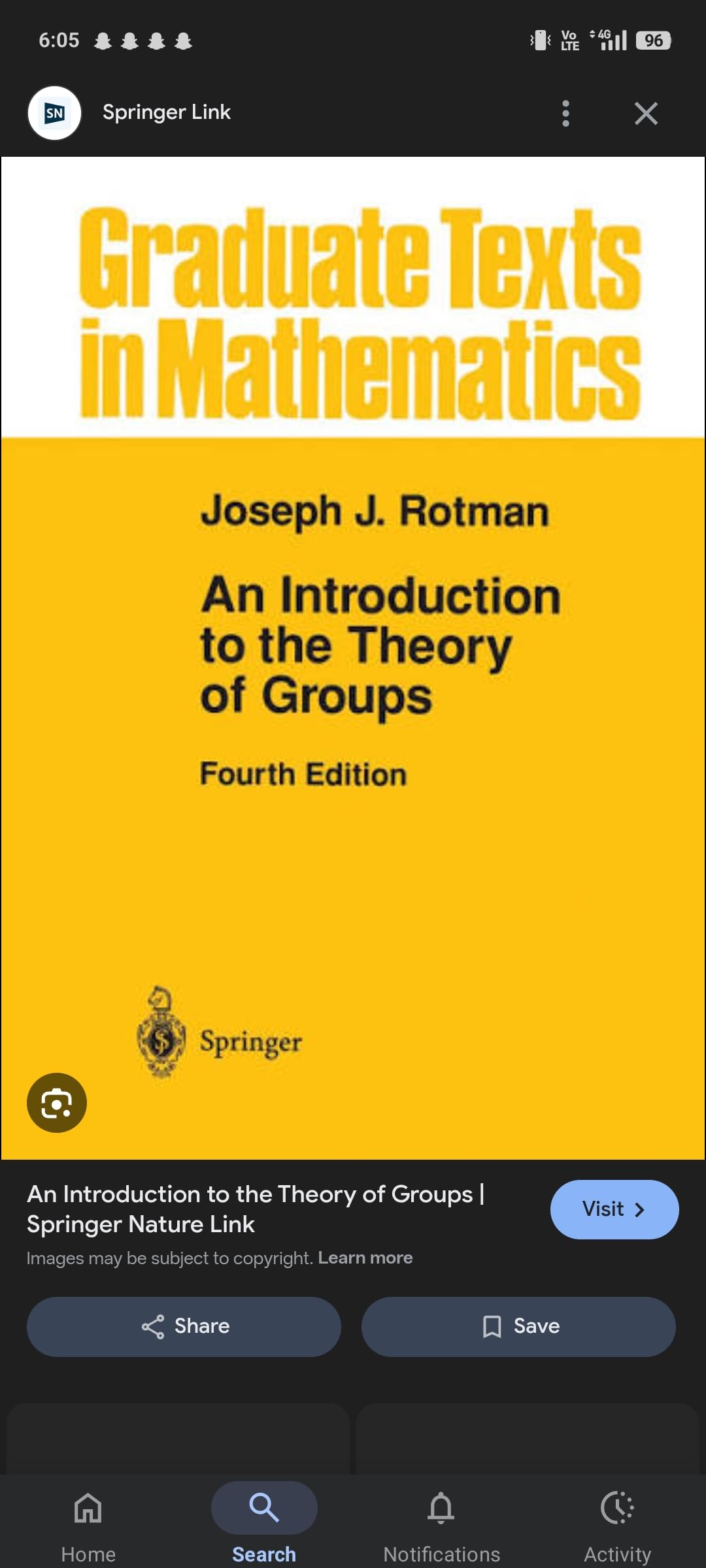 Buy An Introduction to the Theory of Groups — BookShops.in