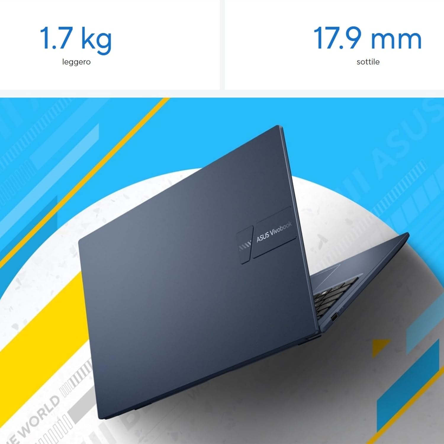 ASUS Computer portatile, Intel i7, SSD pci 512 Gb, 15,6" Ips FHD Ready to Use