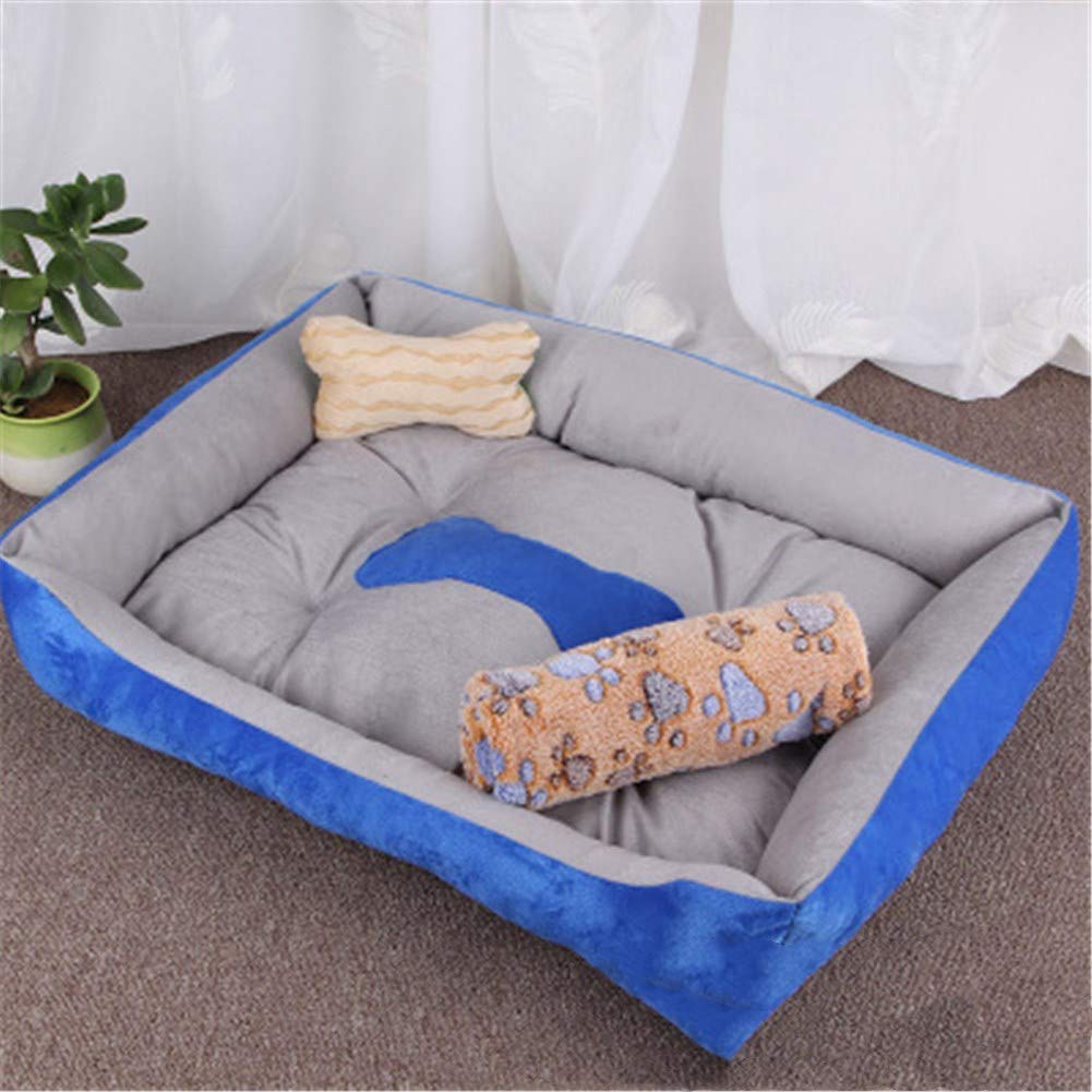 Tapis pour animaux domestiques rouge et blanc lit anti stress pour chat et chien