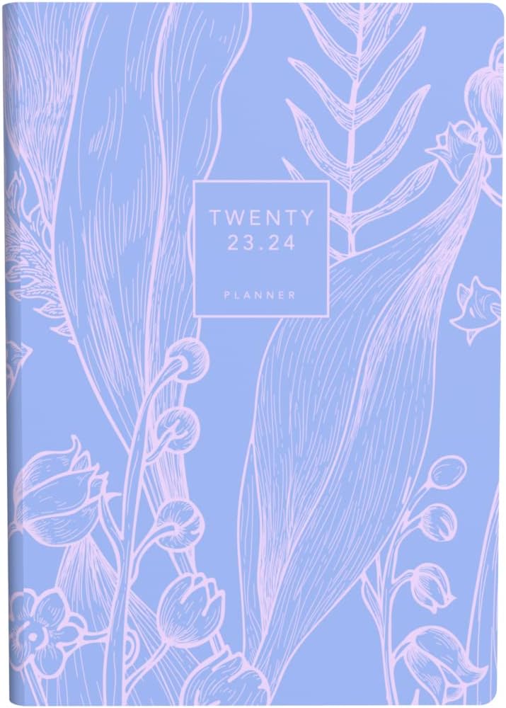 Collins Tara Academic 2023-24 A5 Day To Page Mid Year Diary Planner School, College or University Term Journal - July 2023 to July 2024 - Lilac - TA151M.55-2324