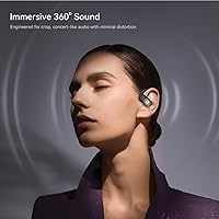 Vista 3 de BUGANI Auriculares de oreja abierta, auriculares de oreja abierta, auriculares para correr inalámbricos, auriculares Bluetooth inalámbricos 5.4