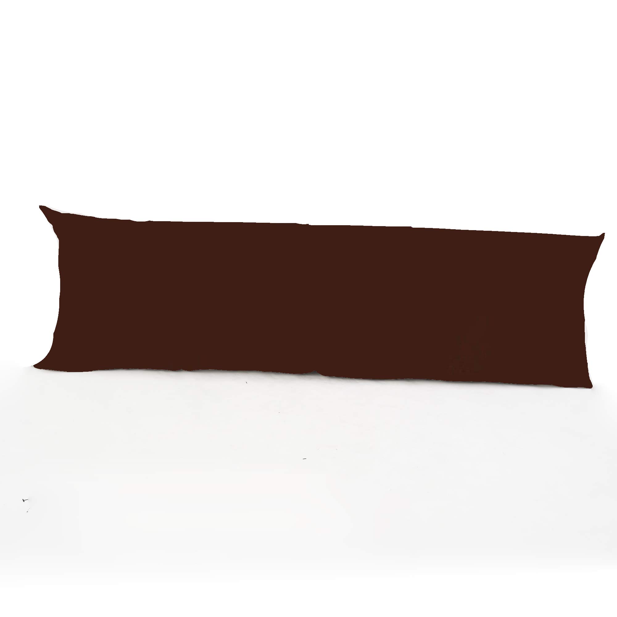 clicktostyle Easy Care Bolster 3ft (91 cm x 50 cm) Long Polycotton Pillow Case Only 20 Colours Available (Chocolate)