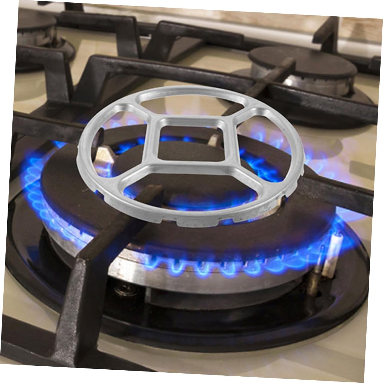4pcs Alloy Gas Stove Support Rack Wok Ring for Small Pots