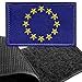 Europäische Union Flagge Klett - EU Klettabzeichen, Europa Flaggen Emblem Bestickter Aufnäher mit Klettverschluss, Militär Aufkleber Klettbänder für Rucksäcke Custom Geschenke (8x5 cm)