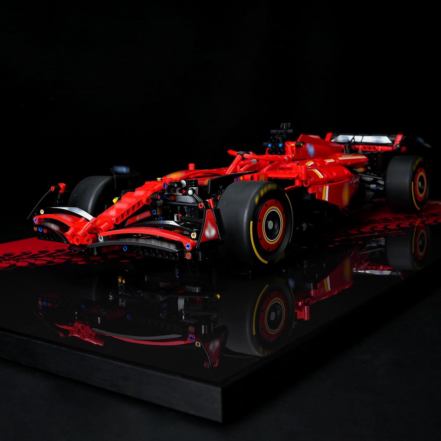 Display Wallboard for Lego Technic Ferrari SF-24 Car, Wall Mount for Lego 42207 Model Kit (Car Not Included),New Background
