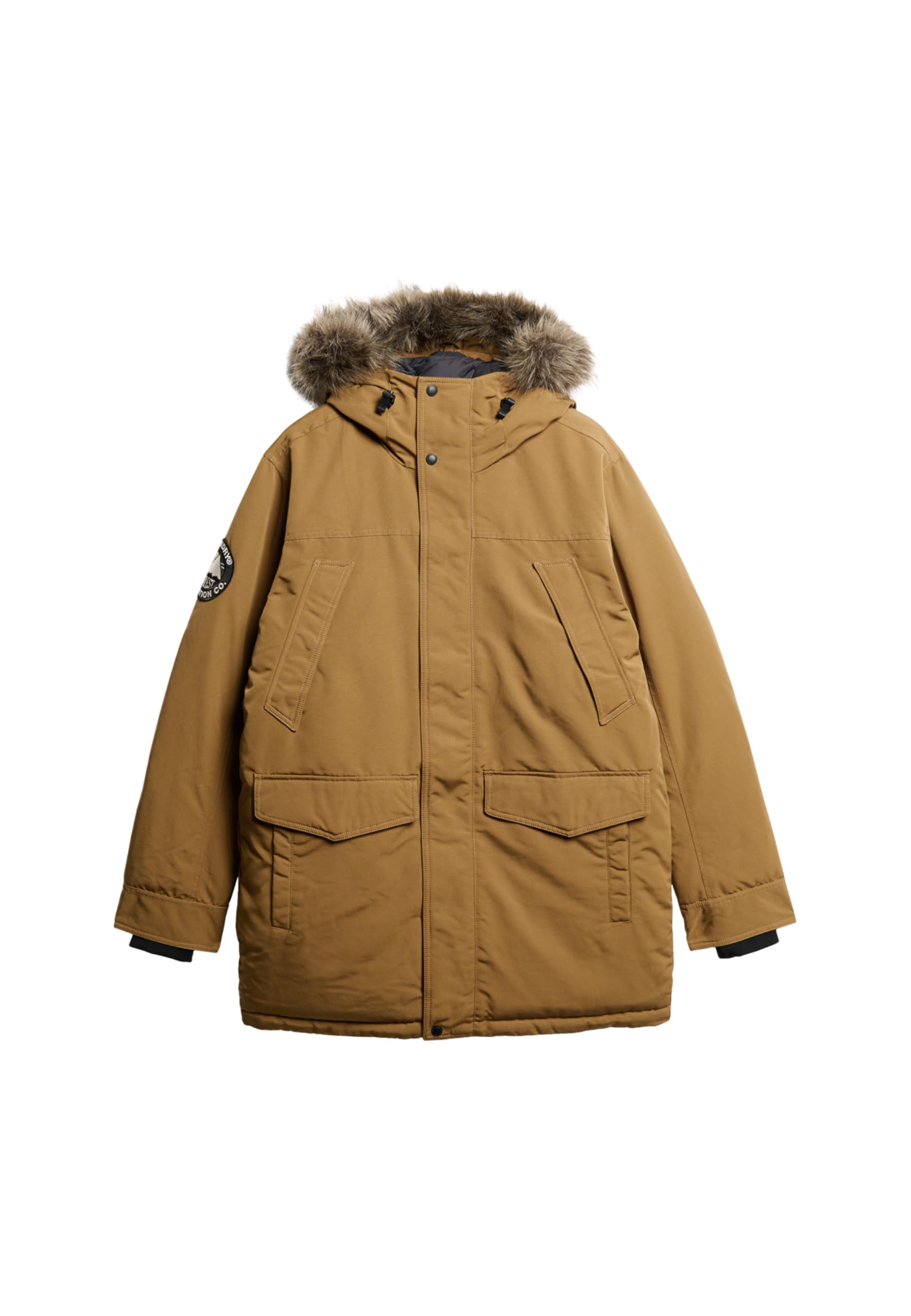 Superdry Everest Faux Fur Jacket M Brown