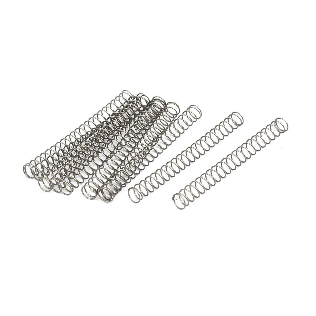 Ressorts de compression, ressorts de rechange, Lot de 5 ressorts compression en acier inoxydable, fil 4 mm, argent, plusieurs tailles(4.0X38X20mm)
