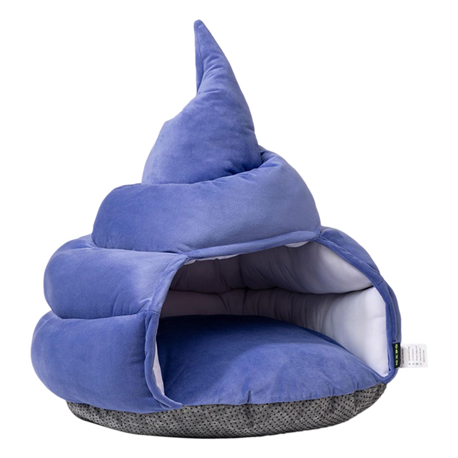 Niche chat intérieur lit semi-fermé violet pour le bien-être du petit chien