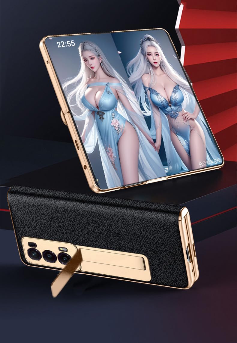 Funda para Honor Magic V2 para Honor Magic V 2 Carcasa de Telefono con Pantalla Plegable. Estuche de Teléfono Móvil de Cuero