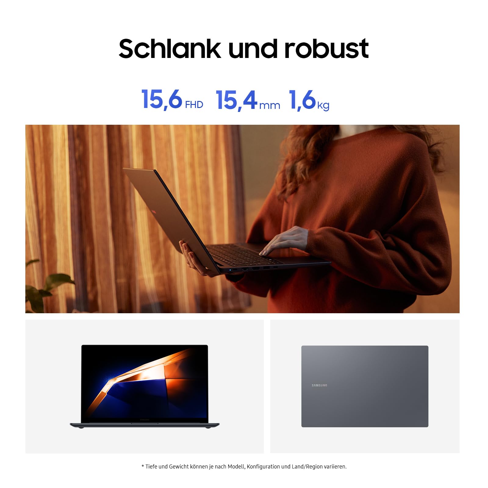 Samsung Galaxy Book4 Notebook 15,6 Zoll Intel Core i3 8 GB RAM 256 GB Speicher Windows 11 Home Gray