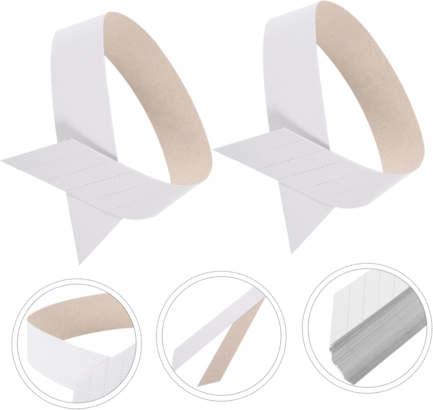 100pcs Paper Collar Stays for Men Collar Support Strips for Shirts Simple Design Smooth Use for Shirt Fixing and Maintenance