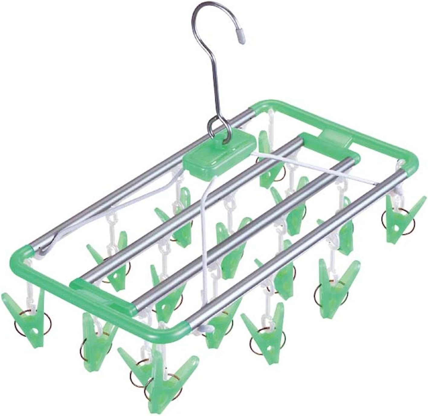 Laundry Drying Armoire Green Corner Hangers 16 Pinch Lightweight and Durable Aluminum Frame