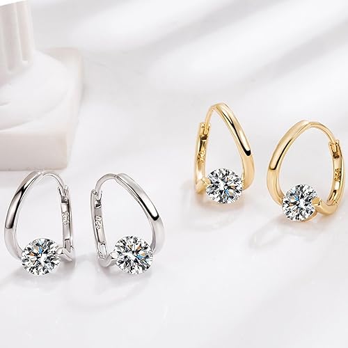Miniatura 4 de 2 pares de aretes de drenaje linfático para mujer, aretes de germanio linfático de alolux, aretes de acupresión, aretes colgantes de diamantes de