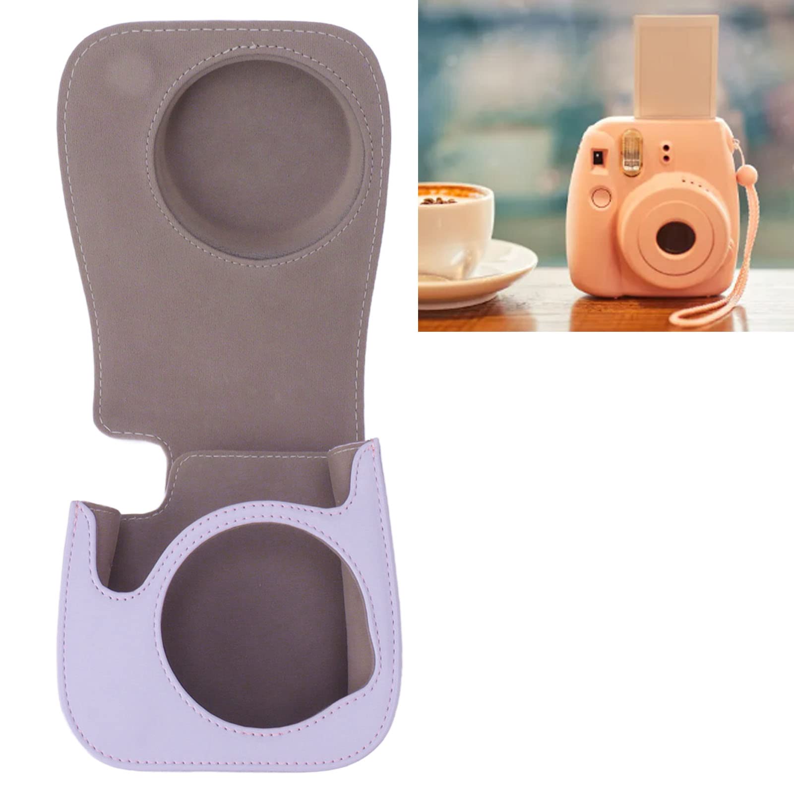 Instax Mini 12 Custodia Custodia Fujifilm Instax Mini 12 HABNI - Borsa Pelle PU Con Tracolla Regolabile Borsa Fotocamera Instantanea Pelle Pu