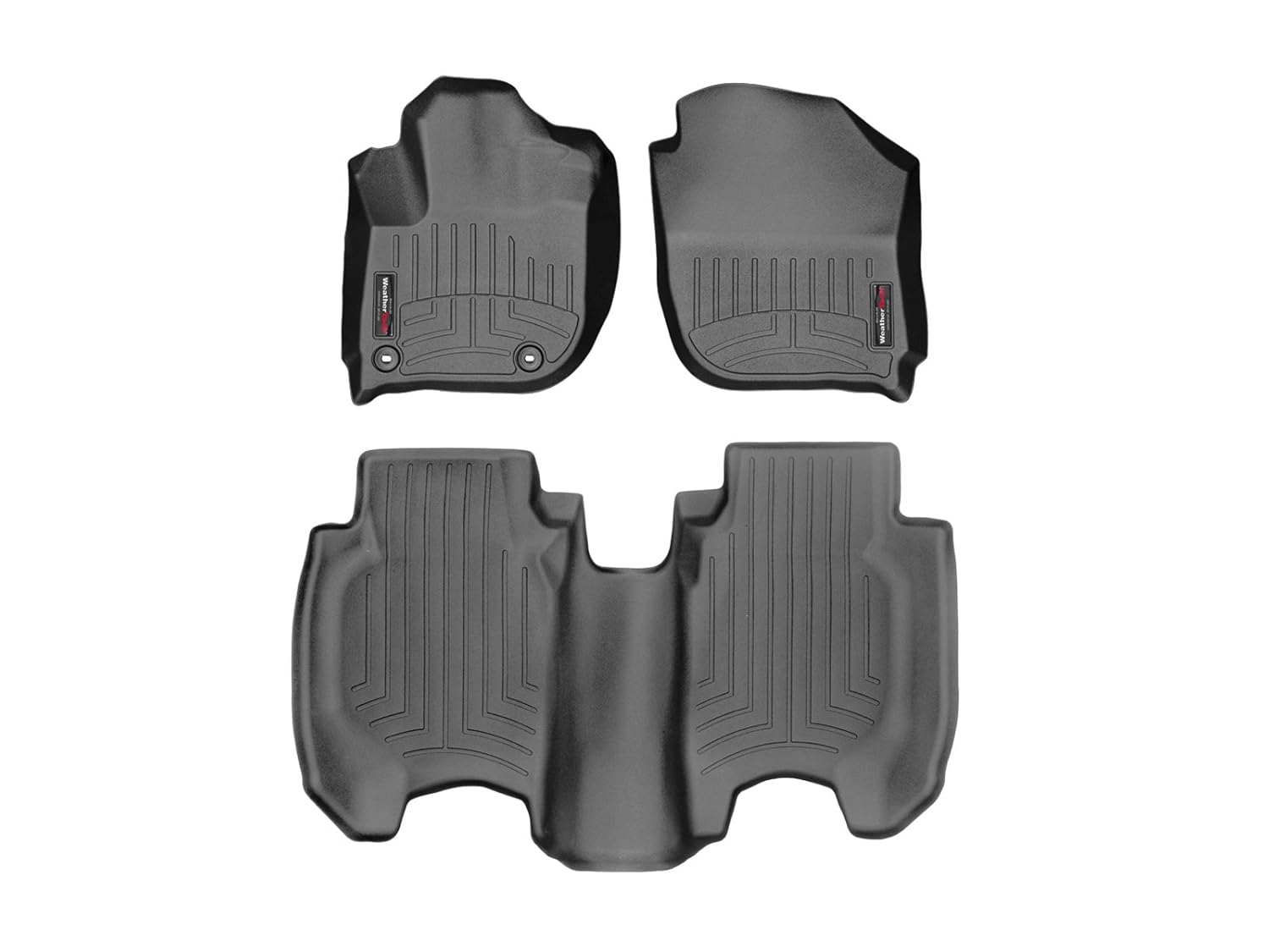 WeatherTech Custom Fit FloorLiners for Honda HR-V - 1st 2nd Row 44705-1-3 Black