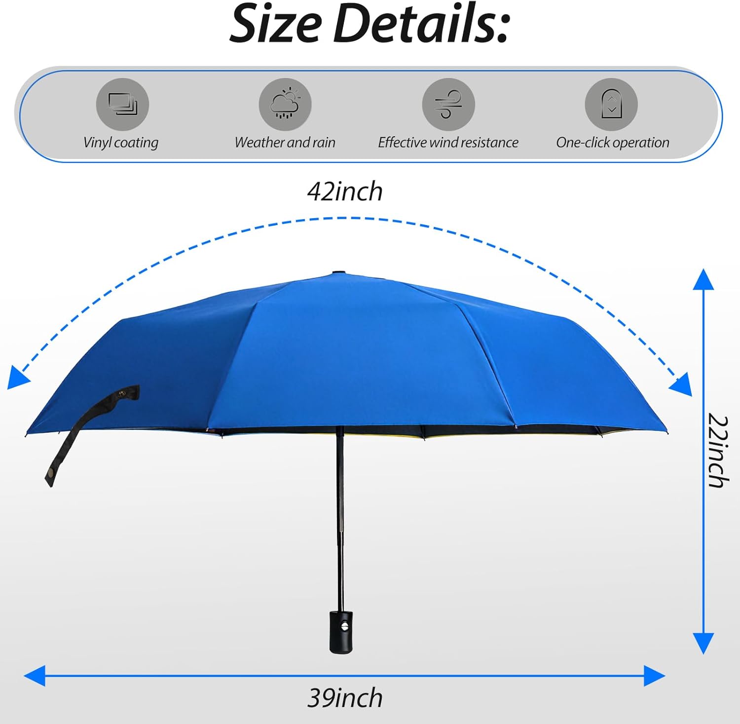 Custom Umbrella, Personalized Compact Travel Umbrella Folding Umbrellas for Rain & Sun, Ideal for Company Advertising, Gifts for Men, Women, And Family Festivals, Birthdays, Anniversaries