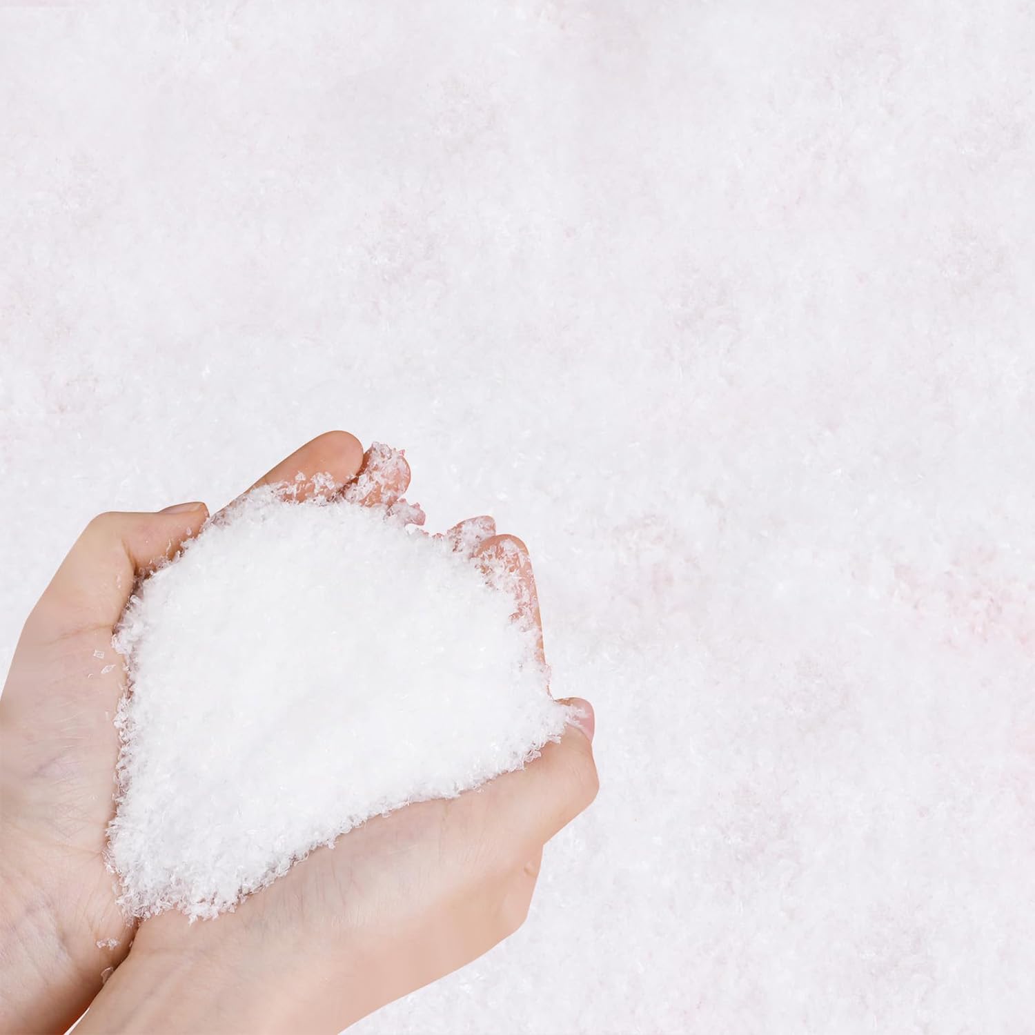 200g Christmas Fake Snow Decoration, Artificial Snowflakes for Christmas Tree, Table Holiday Decor (7.05Oz)