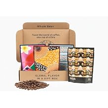 Atlas Coffee Club Gourmet Coffee Sampler Gift Set, Whole Bean, 4-Pack