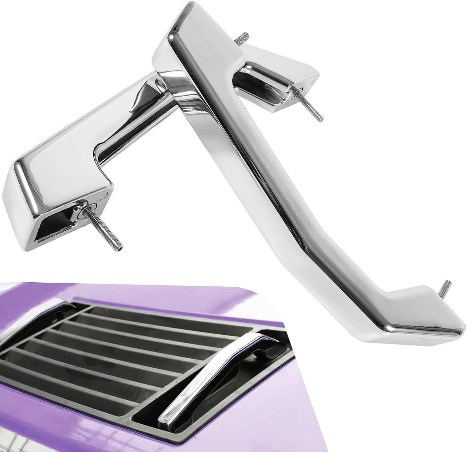 YMT 12498996 Silver Billet Hood Handles Exterior Accessories Fits for Hummer H2 SUT 2003-2009