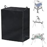 Klmnop Table Saw Cover, 210D Heavy Duty Waterproof Oxford Cloth Dust Cover, Outdoor Portable to Prevent Table Saw Rust(29