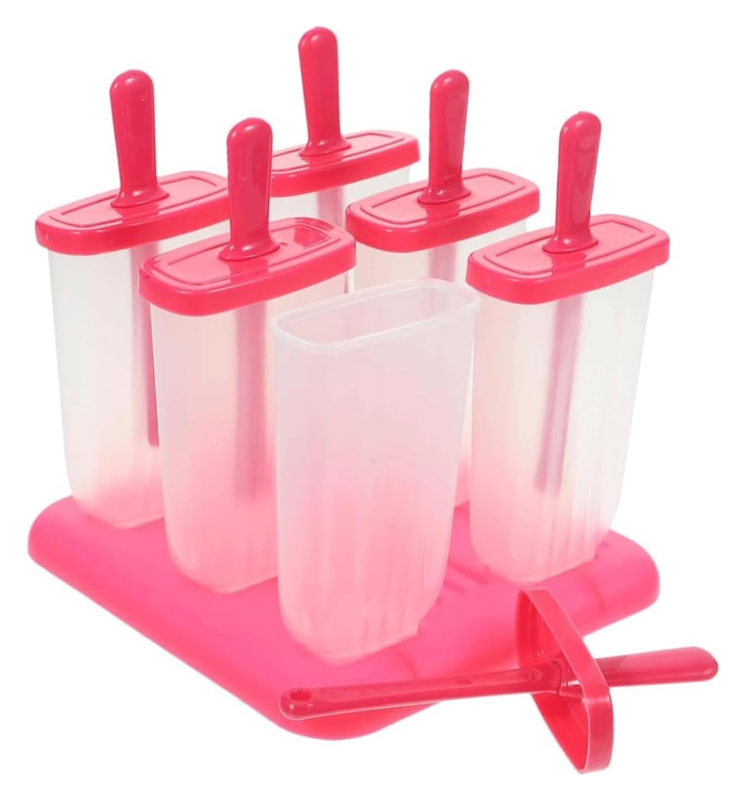 Ice Ice Cream Mould, DIY Forma do lodów na patyku 6 szt. Formy do lodów na patyku wielokrotnego użytku z PP przeznaczonego do kontaktu z żywnością