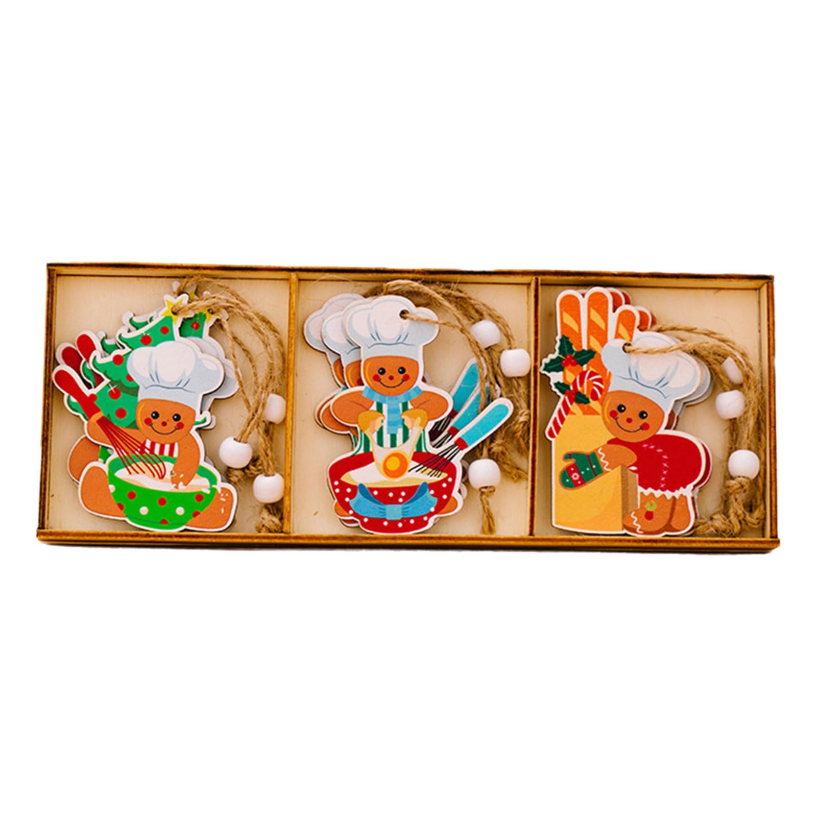 Festival Wood Gingerbreads Hanging Ornament Stylish Tree Pendant for Seasonal Home Decoration Festival Tree Ornament
