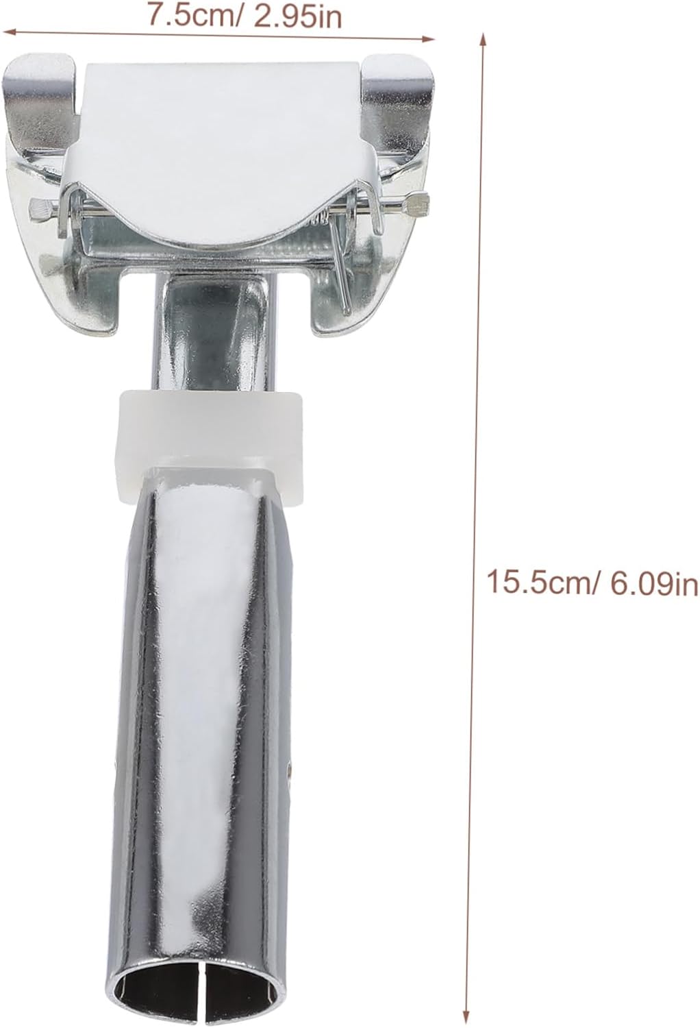 2Pcs Mop Stick Adapter for Bathroom Metal Replacement Chuck Compatible with Various Mop Bars Ergonomic Design for Effortless Cleaning Heavy Duty Construction for Home Use