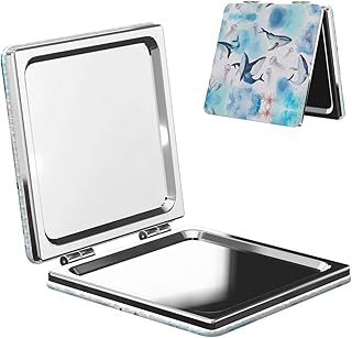 Sea Whale and Jellyfish Portable Pocket Makeu...