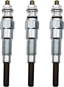 3PCS Glow Plug Replacement for Kubota D722 D902 D905 V1505 V1305 Z482 RTV900 RTV1100, Replacement for Tractor B1700D B1700E ZD326 ZD331, Replacement for Mower BX1800D, Replaces 16851-65510 16851-65512