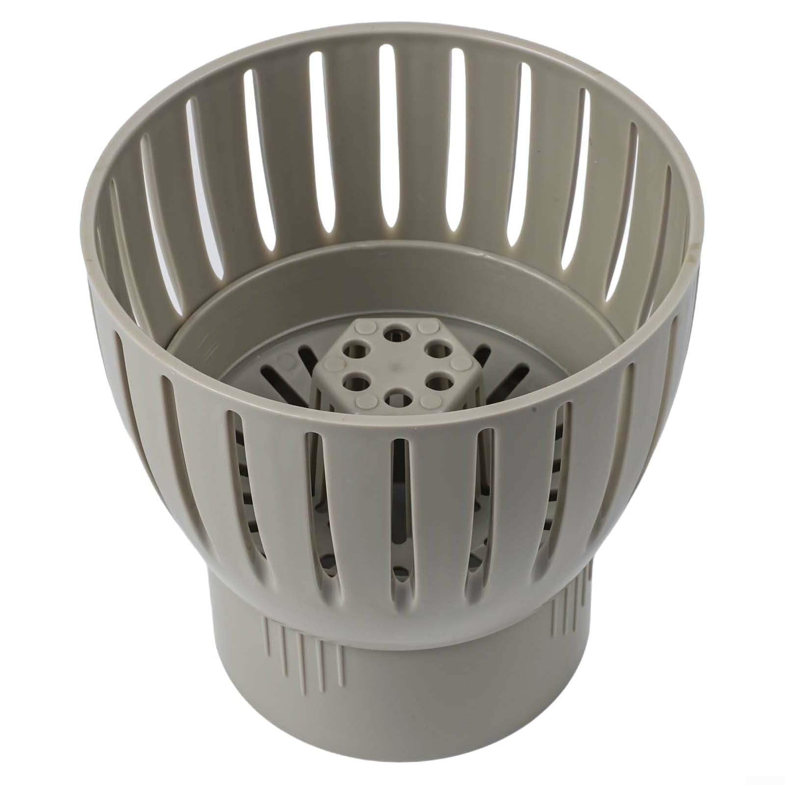 Koi-Teich Abfluss-Skimmer, Kunststoff, Laubsammelfilter, höhenverstellbar, effizient, mit Schwenkwinkel für Wasserschmutzentfernung und Wasserflusskontrolle (110 mm)