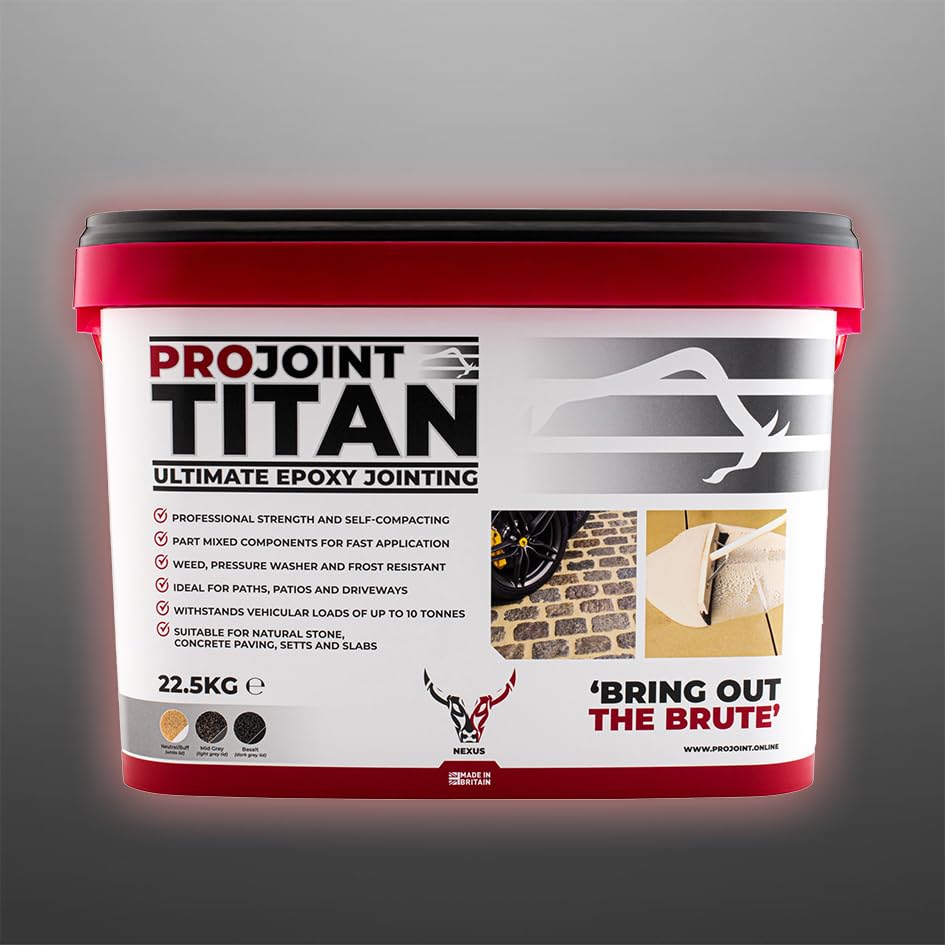 Nexus ProJoint Titan Epoxy Jointing | A Quick And Easy Solution To Filling Joints Between Paving Slabs | 22.5kg - NEUTRAL