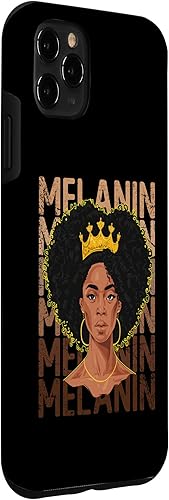 Miniatura 6 de Funda para iPhone 12 Pro Max Black Strong para mujer, color negro afro Love Melanina African Girl American