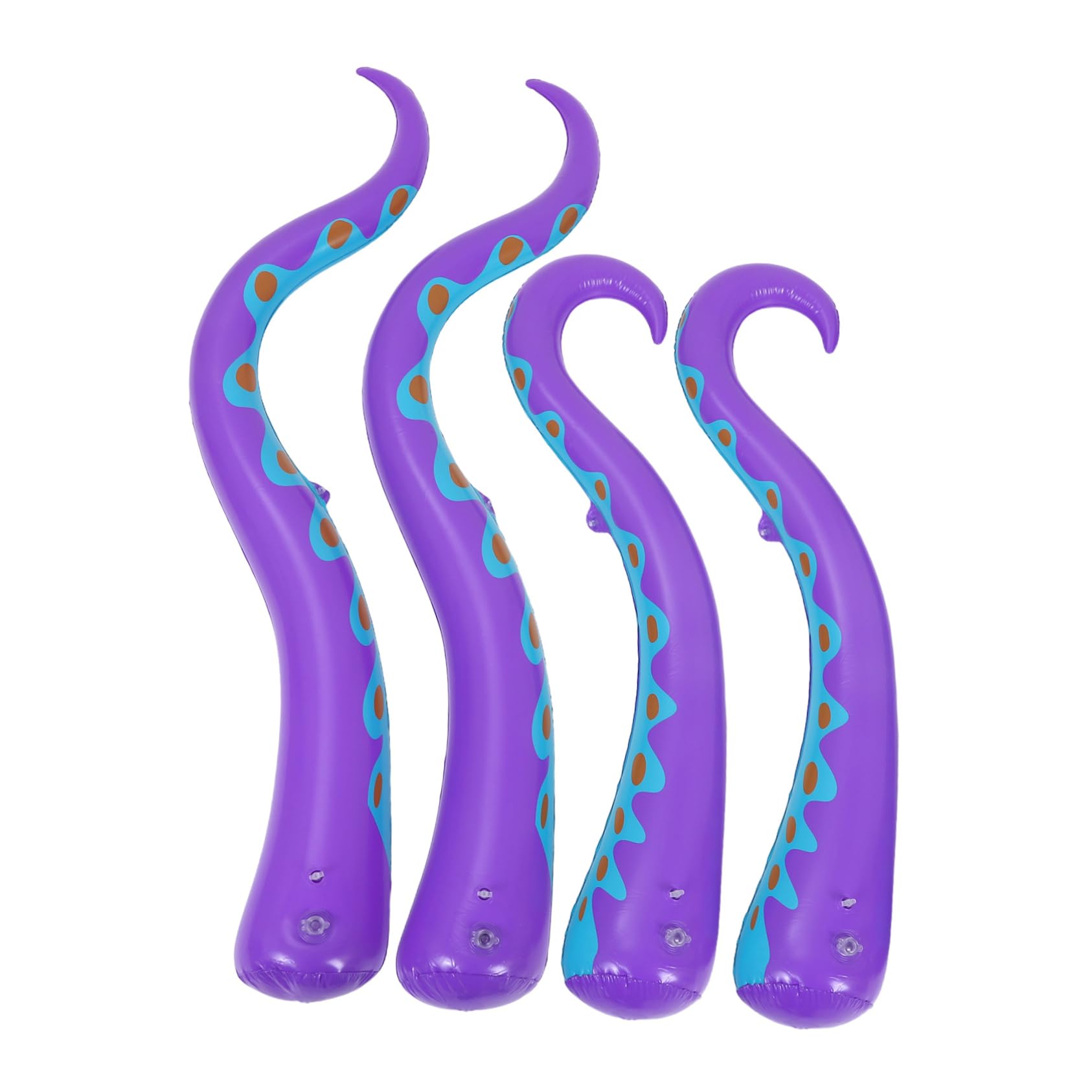 Décoration de poulpe gonflable Halloween en plastique violet Yardwe fournitures