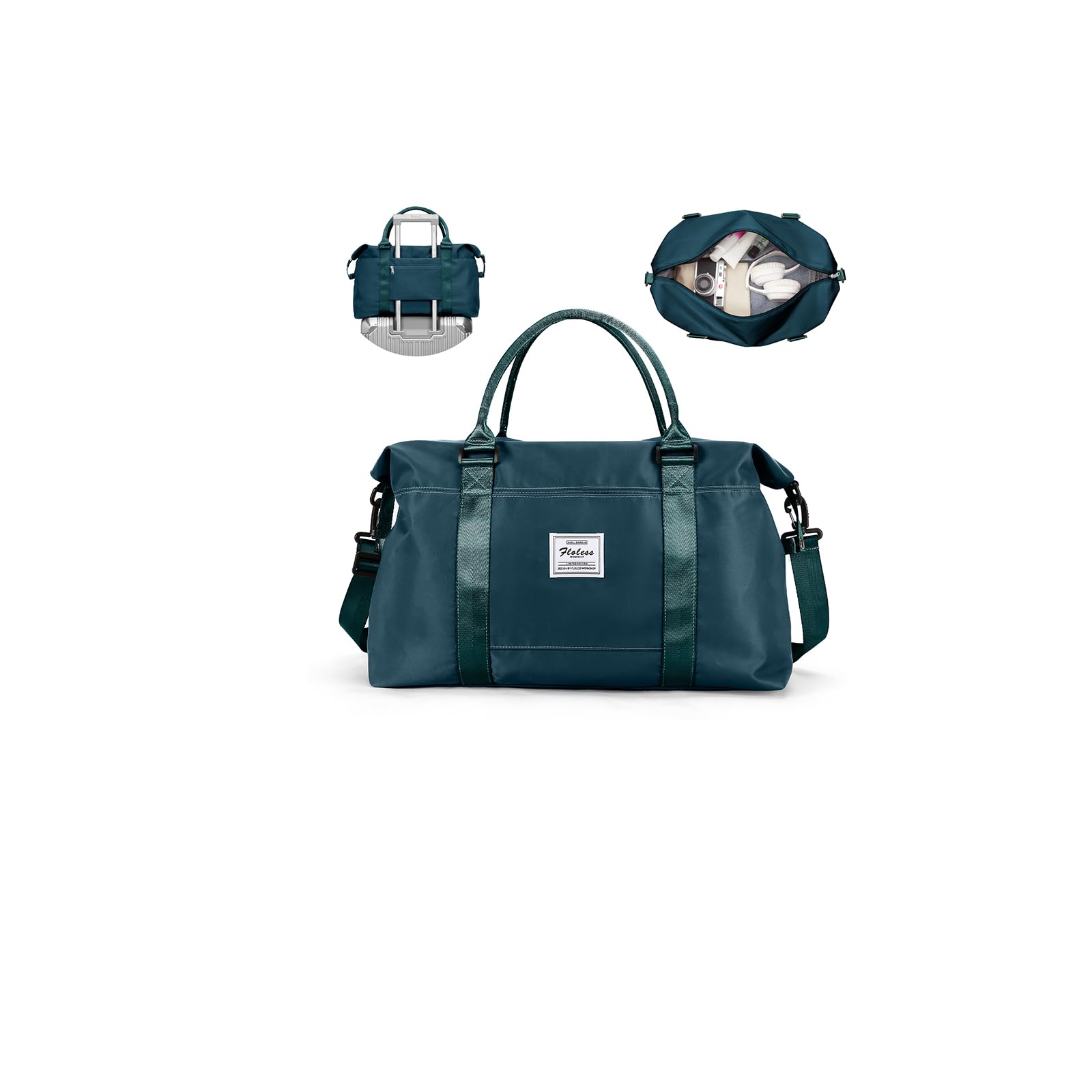 SZLX Ryanair Cabin Bag 40x30x20 Duffel Bag, Ryanair Airlines Cabin Bag 40x20x25 Underseat Foldable Travel Duffel Bag Holdall Tote Carry on Hand Luggage Overnight for Women and Men(Olive Green) — view 17