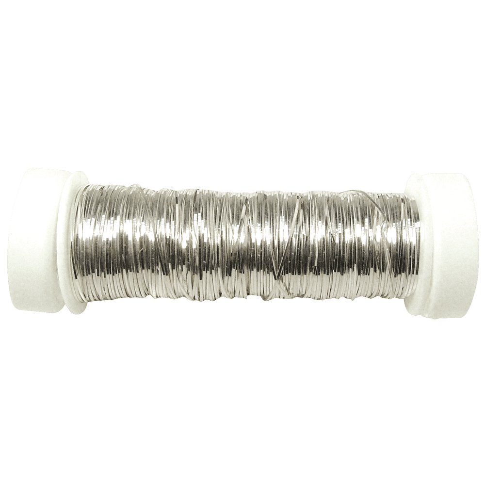Rayher 2406022 Brilliant Wire Flat 1 mm Diameter 1 Spool of 20 m