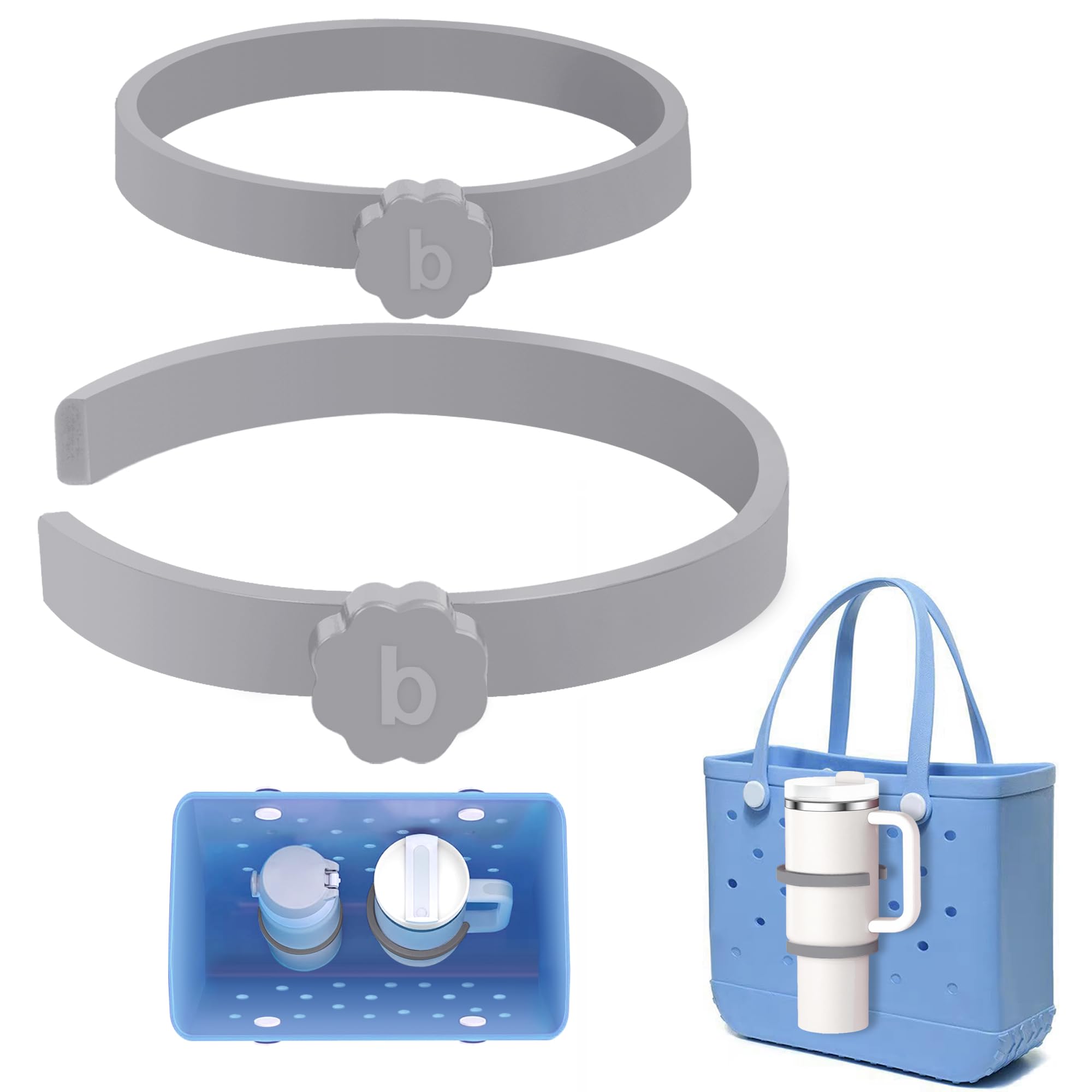 BestStone Cup Holder for Bogg Bag – Compatible with Stanley 30oz/40oz Tumblers, Adjustable Bogg Bag Accessories Insert, Drink Holder Compatible with