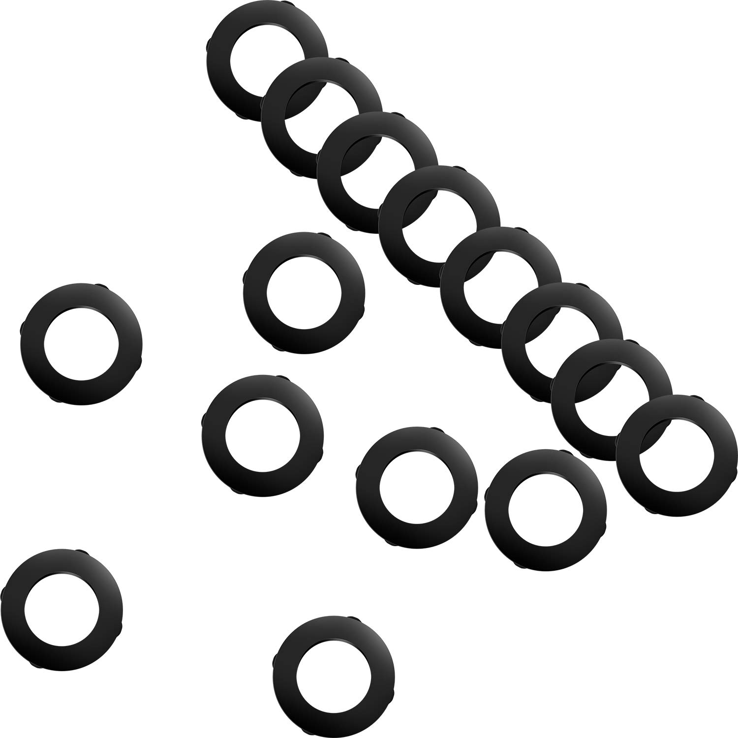 Mudder 20 Pack Shower Head Washers Rubber Washers Seals, Self Locking Tabs Keep Washer Firmly Set Inside Fittings for 1/2 Inch Shower Garden Hose Heads