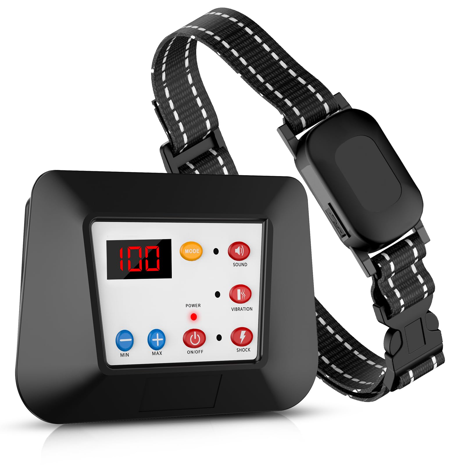 ABHY Wireless Dog Collar Fence, 2 in 1 Remote Trainer & Electric Dog Boundary System, Waterproof Wireless Pet Fence for The Yard, Adjustable Pet Training Collar Receiver for Small Medium Large Dogs