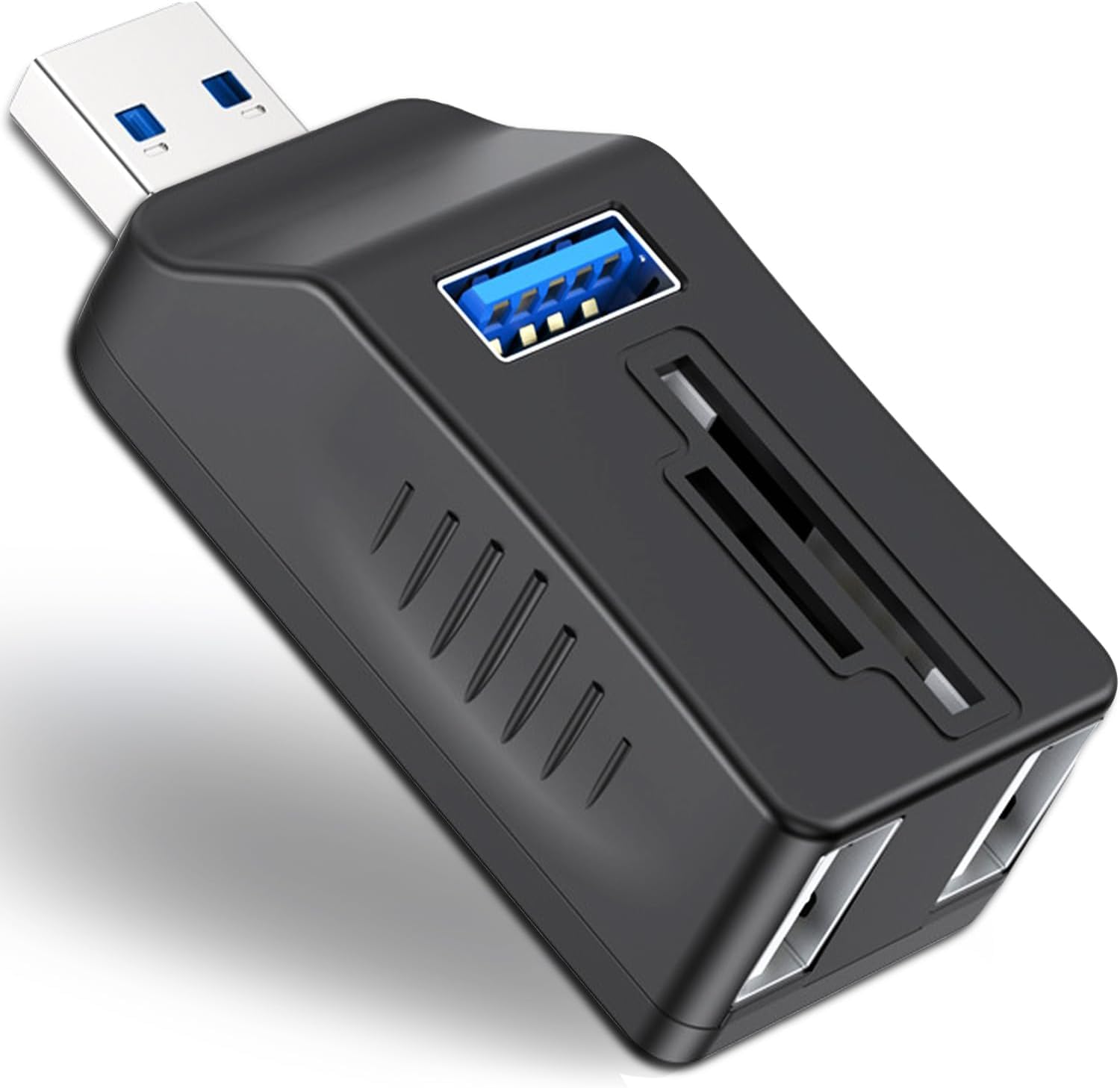 WISTAR 5-Port USB3.0 Hub with SDTF Card Reader, USB. Extender Adapter with Memory SD/Micro SD. Card Reader, USB..3.0/2.0 Ports, Portable UB, Splitter for Laptop,PC, Camera, Flash Driver, HDD, Dash-image-4