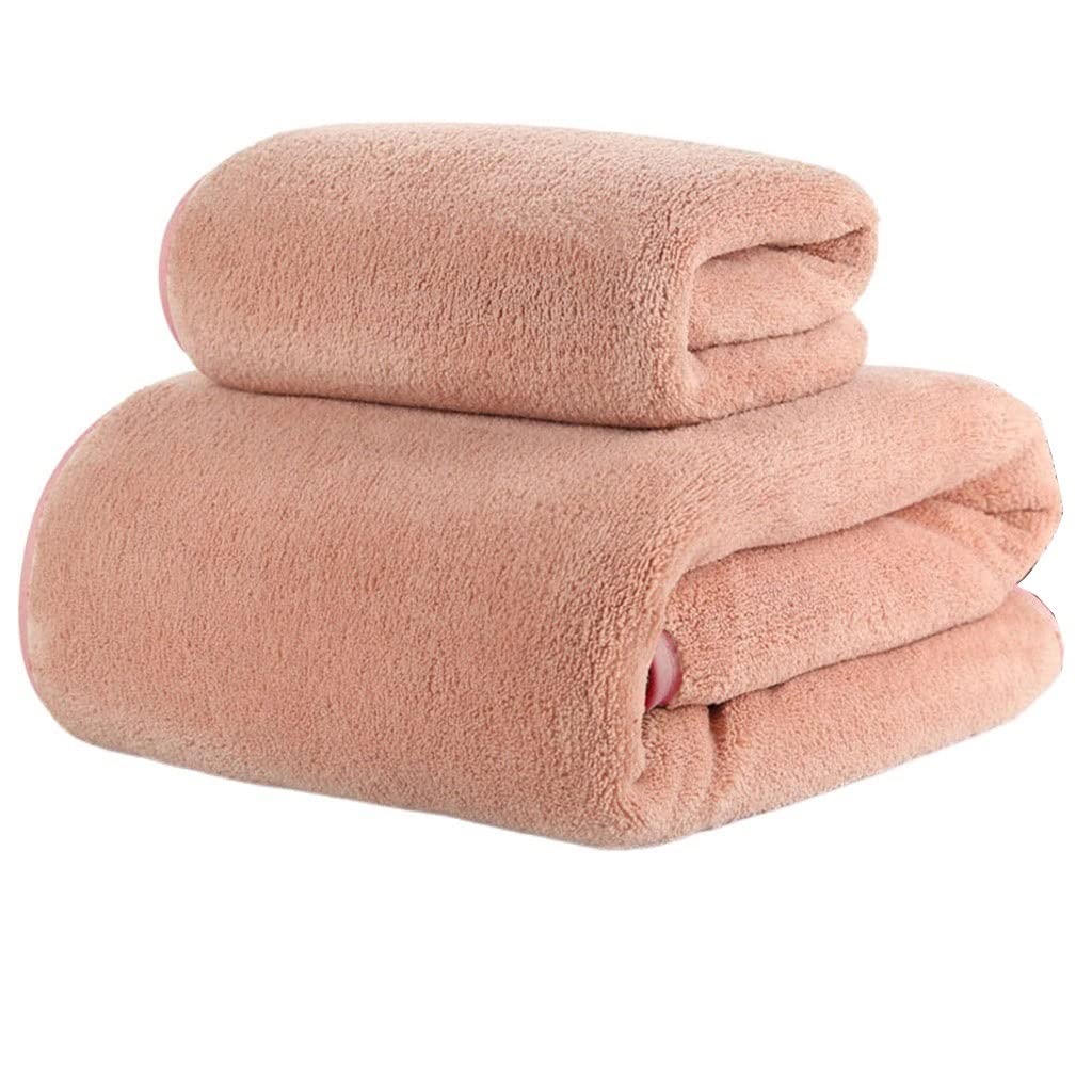 Grande serviette de bain séchage rapide coton hypoallergénique lot de 2