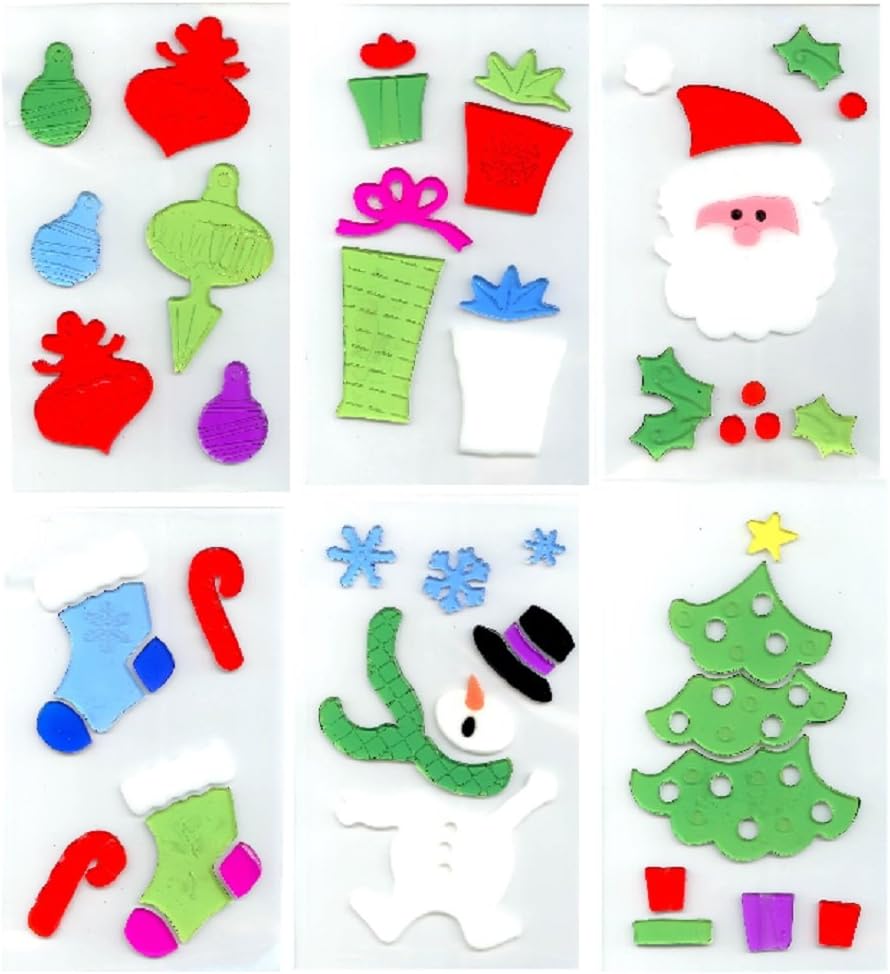 Christmas Window Gel Art - 6 Sets