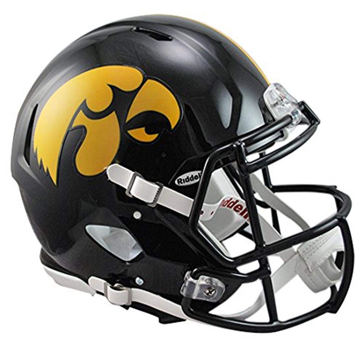 Amazon.com : Riddell unisex adult Iowa Speed Authentic Football Helmet,  Black, Large US : Sports Fan Football Helmets : Sports & Outdoors