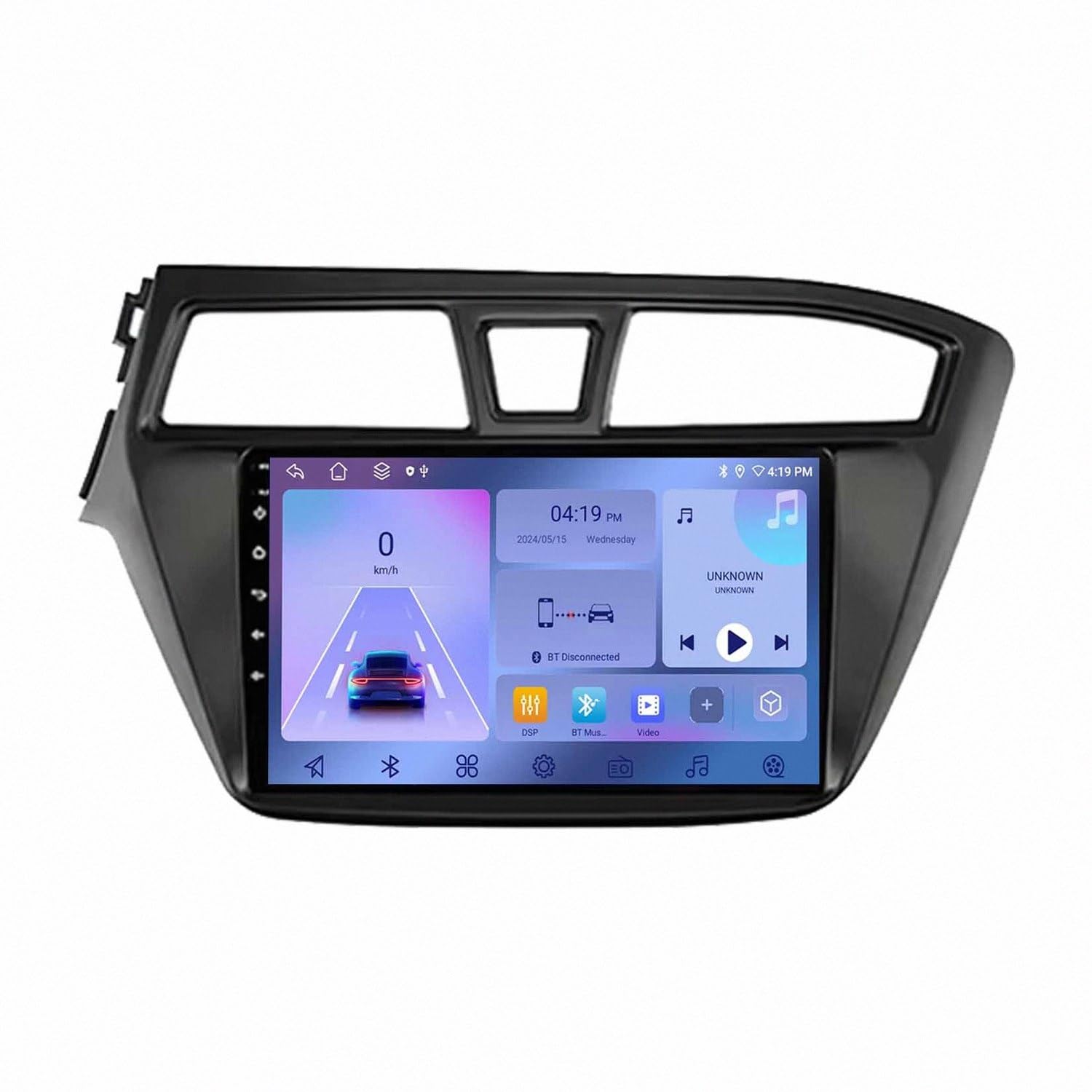 Estéreo de automóvil Hyundai I20 2014-2017, reproductor con Android Auto y CarPlay 8